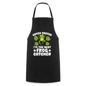 Frog Catcher The Best Frog Catcher Frog - Kochschürze - Schwarz - Vorne - AI Model Male 185 dark (185cm)