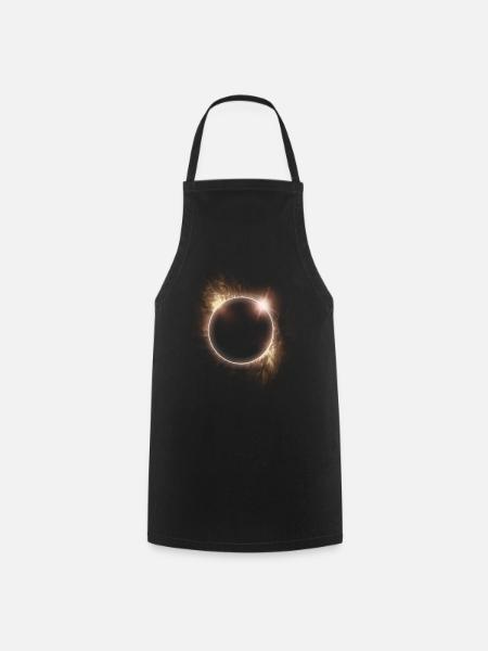 Feuerkreis Sonnenfinsternis - Kochschürze - Schwarz
