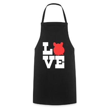 Chinchilla - Cooking Apron - black - Front - AI Model Male 185 dark (185cm)