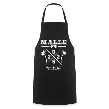Mallorca 2026 Palm Trees Cross Design - Cooking Apron - black - Front - AI Model Male 185 dark (185cm)
