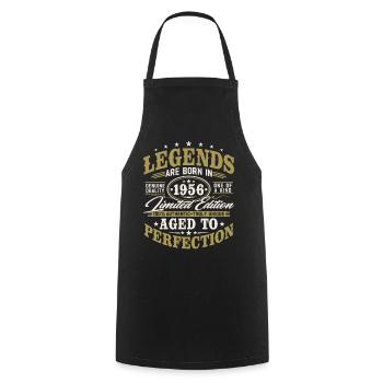 1956 Vintage Vintage Birthday Gift Retro - Cooking Apron - black - Front - AI Model Male 185 dark (185cm)