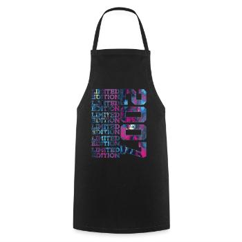 COOL 19 YEARS LIMITED EDITION 2007 19TH BIRTHDAY - Cooking Apron - black - Front - AI Model Male 185 dark (185cm)