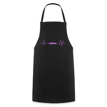 Linnea comme un battement de cœur - Tablier de cuisine - noir - Devant - AI Model Male 185 dark (185cm)