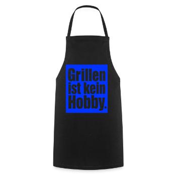 Grillmeister Spruch Geschenk für Männer & Väter - Kochschürze - Schwarz - Vorne - AI Model Male 185 dark (185cm)