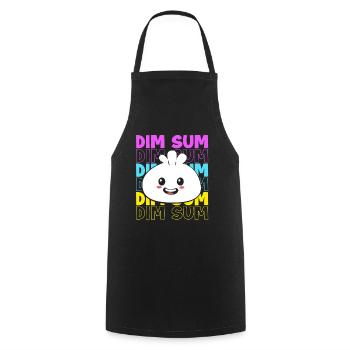 Dim Sum - Kochschürze - Schwarz - Vorne - AI Model Male 185 dark (185cm)