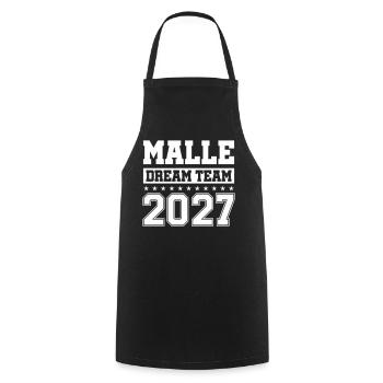 Malle Dream Team 2027 - Kochschürze - Schwarz - Vorne - AI Model Male 185 dark (185cm)