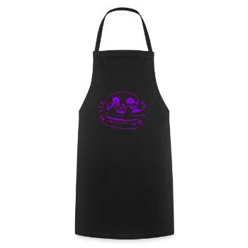 Monstermäßiger Burger - Kochschürze - Schwarz - Vorne - AI Model Male 185 dark (185cm)
