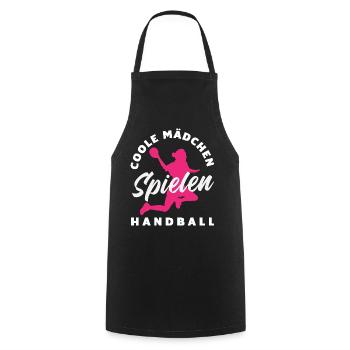 Handball Handball Player Handball Coach Fan Gift - Cooking Apron - black - Front - AI Model Male 185 dark (185cm)