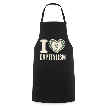I Love Capitalism Unternehmer Aktien Kapitalismus - Kochschürze - Schwarz - Vorne - AI Model Male 185 dark (185cm)
