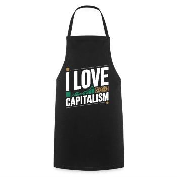 I Love Capitalism Unternehmer Aktien Kapitalismus - Kochschürze - Schwarz - Vorne - AI Model Male 185 dark (185cm)