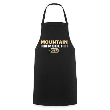 Mountain mode on Wandern Berge Bergsteigen - Kochschürze - Schwarz - Vorne - AI Model Male 185 dark (185cm)