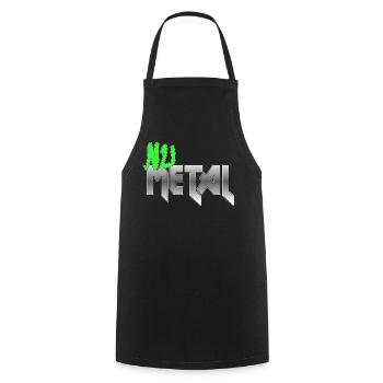 Nu Metal Green Fan Edition - Kochschürze - Schwarz - Vorne - AI Model Male 185 dark (185cm)