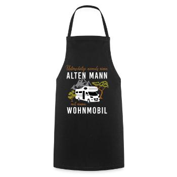 Unterschätze niemals alten Mann mit Wohnmobil - Kochschürze - Schwarz - Vorne - AI Model Male 185 dark (185cm)