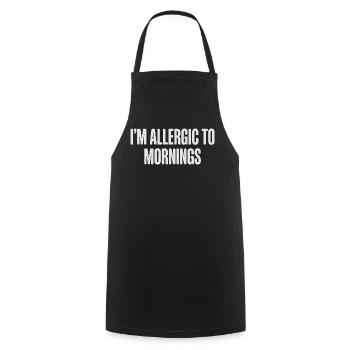 Vintage I'm Allergic To Mornings - Kochschürze - Schwarz - Vorne - AI Model Male 185 dark (185cm)