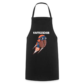 Kaffeeschub Rocket Coffee Bean Funny - Cooking Apron - black - Front - AI Model Male 185 dark (185cm)