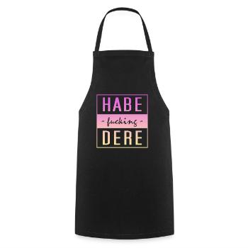 Habe Dere, habe dere, Servus - Kochschürze - Schwarz - Vorne - AI Model Male 185 dark (185cm)