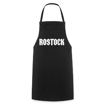 Rostock Gothic Heritage - Kochschürze - Schwarz - Vorne - AI Model Male 185 dark (185cm)