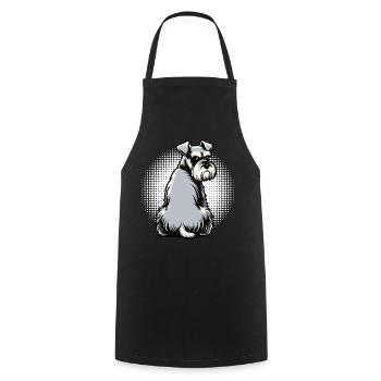 Schnauzer Giant Schnauzer Schnauzer Owner - Cooking Apron - black - Front - AI Model Male 185 dark (185cm)