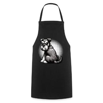 Schnauzer Giant Schnauzer Schnauzer Owner - Cooking Apron - black - Front - AI Model Male 185 dark (185cm)