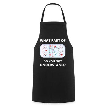 Welcher Teil von Don't You Understand Hockey Funny Gift - Kochschürze - Schwarz - Vorne - AI Model Male 185 dark (185cm)