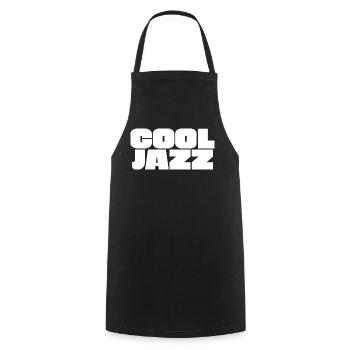 Cool Jazz  - Cooking Apron - black - Front - AI Model Male 185 dark (185cm)