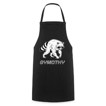 Gymothy - Cooking Apron - black - Front - AI Model Male 185 dark (185cm)