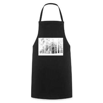 Freedom on two wheels – cyclists in the forest - Cooking Apron - black - Front - AI Model Male 185 dark (185cm)