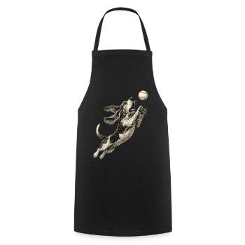 Basset Hound Dog Breed Baseball - Cooking Apron - black - Front - AI Model Male 185 dark (185cm)