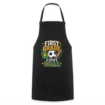 School enrollment football - Cooking Apron - black - Front - AI Model Male 185 dark (185cm)