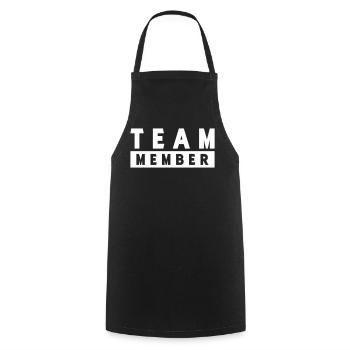 Team Member - Cooking Apron - black - Front - AI Model Male 185 dark (185cm)
