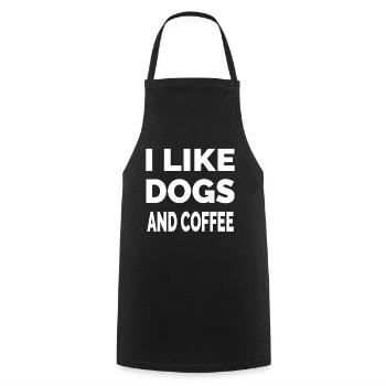 canine - Cooking Apron - black - Front - AI Model Male 185 dark (185cm)