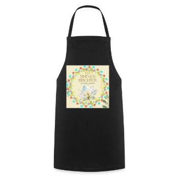 Blossom Ring Brilliance of Light - Cooking Apron - black - Front - AI Model Male 185 dark (185cm)