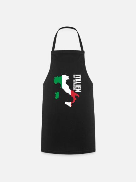 Italien Auswandern - Kochschürze - Schwarz