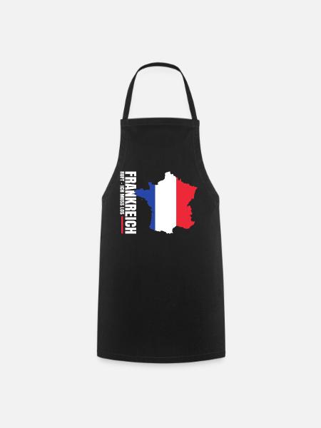 Frankreich Auswandern - Kochschürze - Schwarz