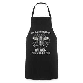 Beekeeping Supplies Beekeeper Accessories Beekeeping Bees Fan - Cooking Apron - black - Front - AI Model Male 185 dark (185cm)