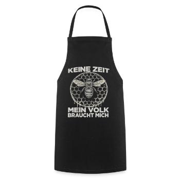 Imkerhut Imkeranzug Biene Fan Bienenzüchter - Kochschürze - Schwarz - Vorne - AI Model Male 185 dark (185cm)