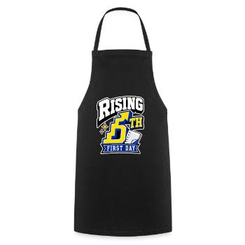 5th Grade First Day Rising 5th Fifth Grader Gift - Cooking Apron - black - Front - AI Model Male 185 dark (185cm)