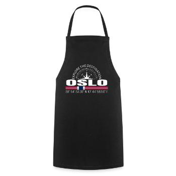Oslo - Cooking Apron - black - Front - AI Model Male 185 dark (185cm)