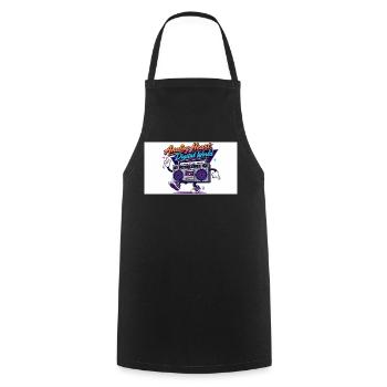 Analog Heart, Digital World - Cooking Apron - black - Front - AI Model Male 185 dark (185cm)