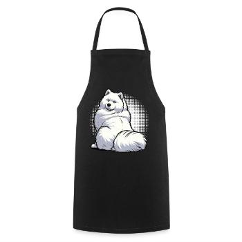 Samoyèdes Propriétaires de Samoyèdes Amants Samoyèdes - Tablier de cuisine - noir - Devant - AI Model Male 185 dark (185cm)