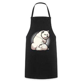 Samoyed Samoyed Owner Samoyed Lovers - Cooking Apron - black - Front - AI Model Male 185 dark (185cm)