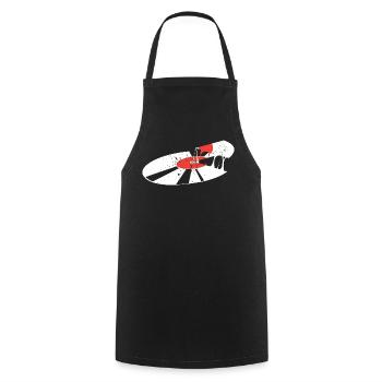 Vinyl - Cooking Apron - black - Front - AI Model Male 185 dark (185cm)