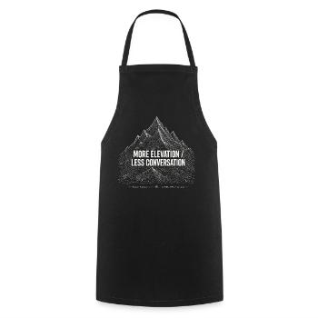 Plus de randonnée en altitude - Tablier de cuisine - noir - Devant - AI Model Male 185 dark (185cm)