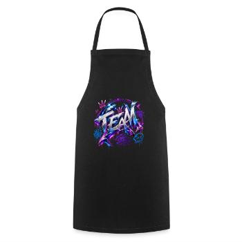 Équipe - Tablier de cuisine - noir - Devant - AI Model Male 185 dark (185cm)