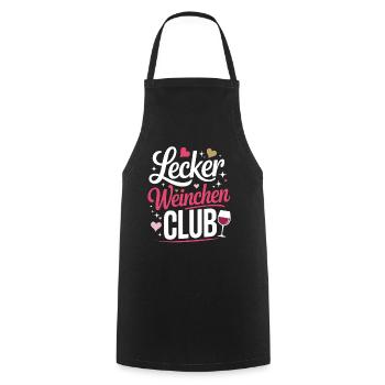 Wine Delicious Wine Club Amateurs de vin Vin rouge - Tablier de cuisine - noir - Devant - AI Model Male 185 dark (185cm)