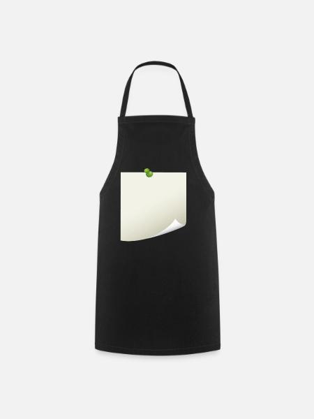 Post-it Zettel - Kochschürze - Schwarz