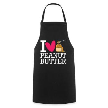 Peanut butter - Cooking Apron - black - Front - AI Model Male 185 dark (185cm)