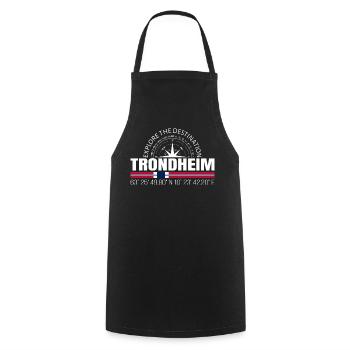 Trondheim - Cooking Apron - black - Front - AI Model Male 185 dark (185cm)