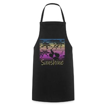 Sunshine Retro Sunglasses - Cooking Apron - black - Front - AI Model Male 185 dark (185cm)