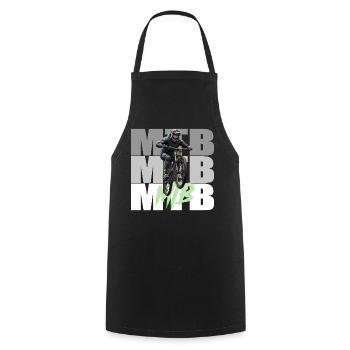 MTB - Cooking Apron - black - Front - AI Model Male 185 dark (185cm)
